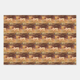 ヴィンテージポインタ狩りドッグスポーツマン ラッピングペーパーシート