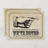 ヴィンテージポインタ移動案内はがき 案内ポストカード (正面/裏面)