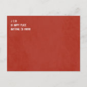 ヴィンテージポインティングフィンガーシャルボード日付を保存 案内ポストカード (裏面)