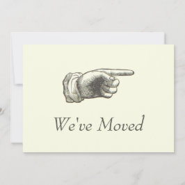 ヴィンテージポインティング・ハンドの移動告知 カード