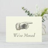 ヴィンテージポインティング・ハンドの移動告知 カード (スタンド正面)