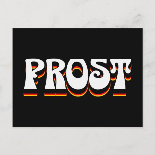 ヴィンテージポイント、ドイツ国旗の色 ポストカード (正面)