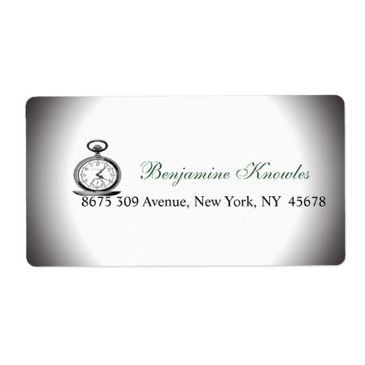 ヴィンテージポケットウォッチクールファブ ラベル (正面)