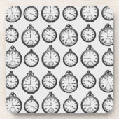 ヴィンテージポケット時計パターン コースター (正面)