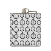 ヴィンテージポケット時計パターン フラスク (裏面)