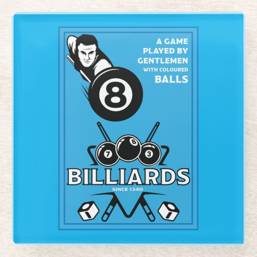 ヴィンテージポケット看板 ガラスコースター (正面)