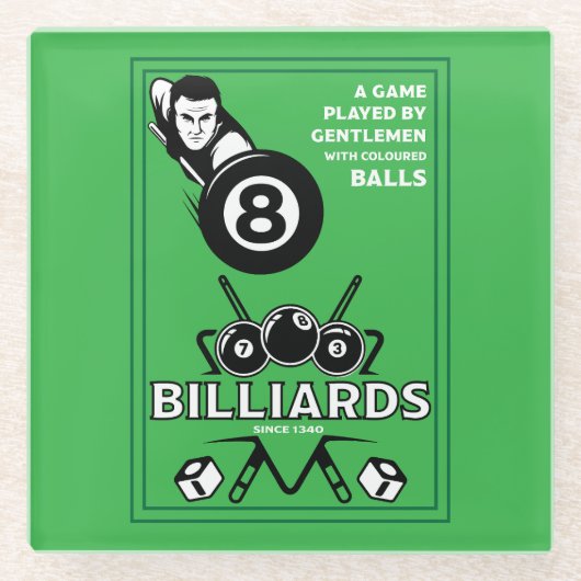 ヴィンテージポケット看板 ガラスコースター (正面)