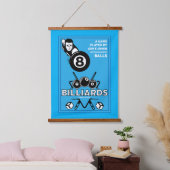 ヴィンテージポケット看板 吊り下げ型タペストリー (寝室)