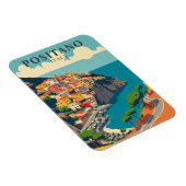 ヴィンテージポジターノイタリア沿岸旅行 マグネット (右側)