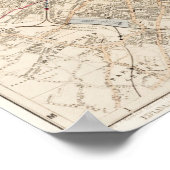 ヴィンテージポスターの地図 ポスター (角)