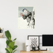 ヴィンテージポスターウィズウィンターホリデープリント ポスター (ホームオフィス)