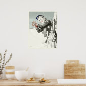 ヴィンテージポスターウィズウィンターホリデープリント ポスター (キッチン)