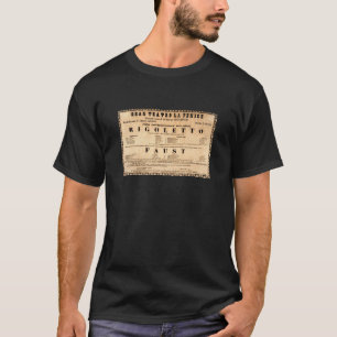 ヴィンテージポスターオペラ初演(1851年) Tシャツ