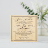 ヴィンテージポスタークリーム&ブラウン披露宴のみ (スタンド正面)