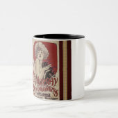 ヴィンテージポスターコーヒーマグ ツートーンマグカップ (正面右)