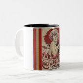 ヴィンテージポスターコーヒーマグ ツートーンマグカップ (正面左)