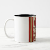 ヴィンテージポスターコーヒーマグ ツートーンマグカップ (左)