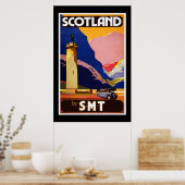 ヴィンテージポスタースコットランドby S.M.T Travel ポスター (キッチン)