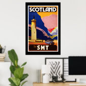 ヴィンテージポスタースコットランドby S.M.T Travel ポスター (ホームオフィス)