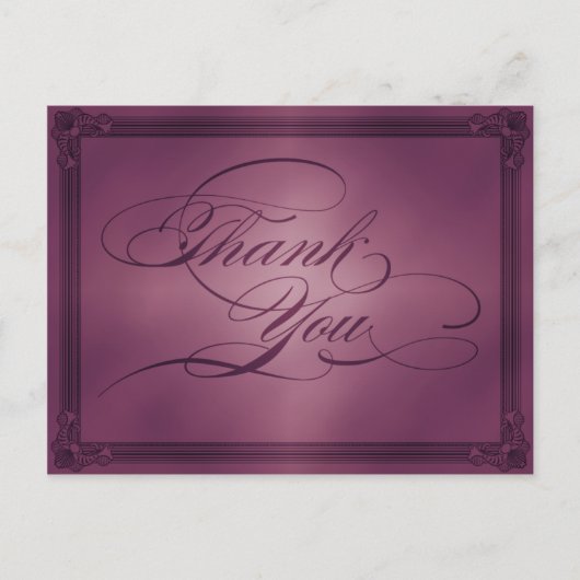 ヴィンテージポスタースタイルありがとう ポストカード (正面)