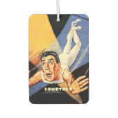 ヴィンテージポスタースタイルサーカスAcrobat Trapezeアーティスト カーエアーフレッシュナー (正面)