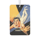 ヴィンテージポスタースタイルサーカスAcrobat Trapezeアーティスト カーエアーフレッシュナー (裏面)