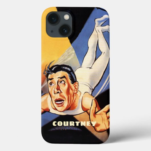 ヴィンテージポスタースタイルサーカスAcrobat Trapezeアーティスト Case-Mate iPhoneケース (裏面)