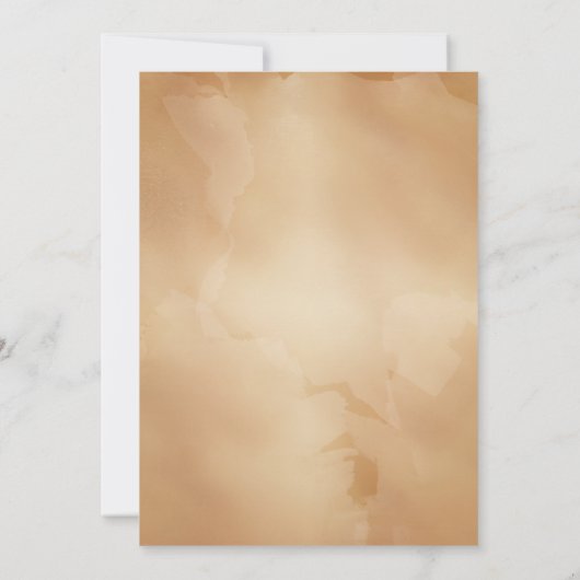 ヴィンテージポスタースタイルセピアDIY結婚式招待状 招待状 (裏面)