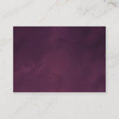 ヴィンテージポスタースタイルパープル結婚ズのウェブサイト エンクロージャーカード (裏面)