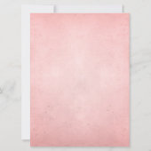 ヴィンテージポスタースタイルピンク&ブラウンウェディング招待 招待状 (裏面)