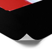 ヴィンテージポスタースパゲティとフォークレッド ポスター (角)