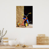 ヴィンテージポスターチャイルドズトリサイクルバイク ポスター (キッチン)