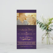 ヴィンテージポスターナス紫の日付を保存 セーブザデート (スタンド正面)