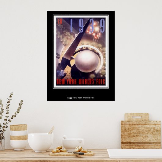 ヴィンテージポスターニューヨークワールドフェア ポスター (キッチン)