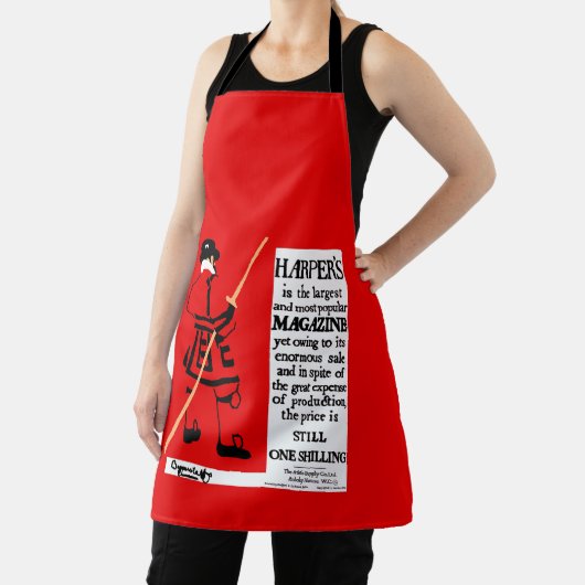 ヴィンテージポスターハーパー誌ビフェーター エプロン (インサイチュ)