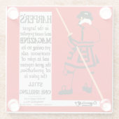 ヴィンテージポスターハーパー誌ビフェーター ガラスコースター (裏面)