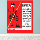 ヴィンテージポスターハーパー誌ビフェーター キャンバスプリント (インサイチュ (ウッドフロア))