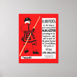 ヴィンテージポスターハーパー誌ビフェーター キャンバスプリント