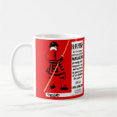 ヴィンテージポスターハーパー誌ビフェーター コーヒーマグカップ (左)