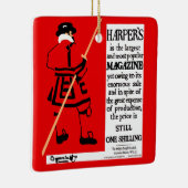 ヴィンテージポスターハーパー誌ビフェーター セラミックオーナメント (右)