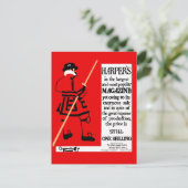 ヴィンテージポスターハーパー誌ビフェーター ポストカード (スタンド正面)