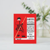 ヴィンテージポスターハーパー誌ビフェーター ポストカード (スタンド正面)