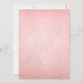 ヴィンテージポスターピンク&ブラウン披露宴結婚のみ 招待状 (裏面)