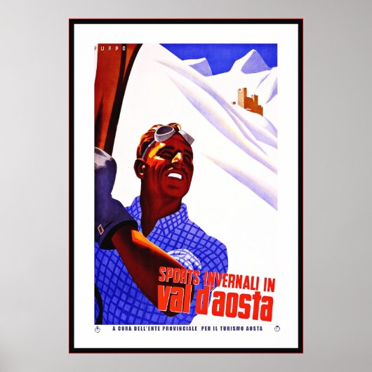 ヴィンテージポスタープリントインベルナリヴァルドタオスタイタリア ポスター (正面)