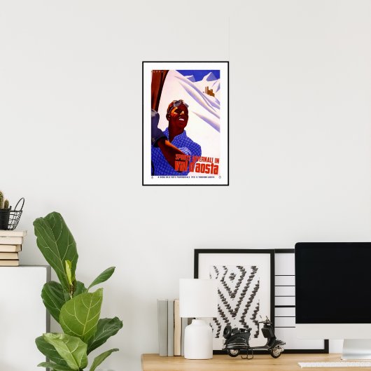 ヴィンテージポスタープリントインベルナリヴァルドタオスタイタリア ポスター (ホームオフィス)