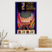 ヴィンテージポスタープリントシカゴトレイン ポスター (キッチン)