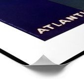 ヴィンテージポスタープリントトランアトランティクフランスのフランス ポスター (角)