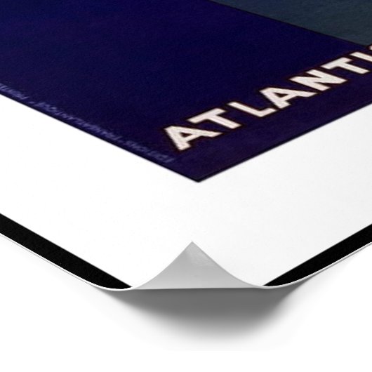 ヴィンテージポスタープリントトランアトランティクフランスのフランス ポスター (角)