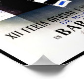 ヴィンテージポスタープリントバルセロナスペインシップ ポスター (角)