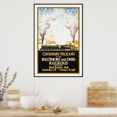 ヴィンテージポスタープリントボルチモア鉄道大 ポスター (キッチン)